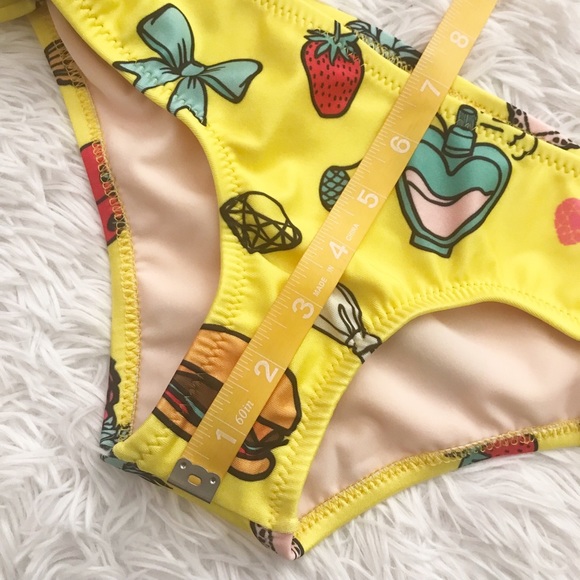 Wildfox Emoji Ruched Sides Bikini Bottoms NWT ✨ - Picture 6 of 6